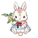 温柔兔背饰